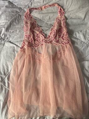 Victoria's Secret Pink Lace & Mesh Nightdress